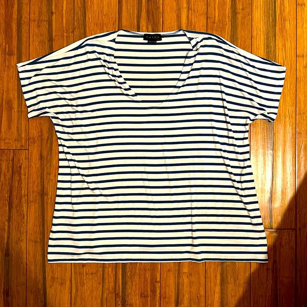 Hatch Perfect V Striped Maternity Top